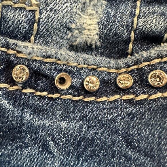 Miss Me Boyfriend Cargo JB5078P6 Denim Jeans with Flap Pockets - Picture 8 of 12